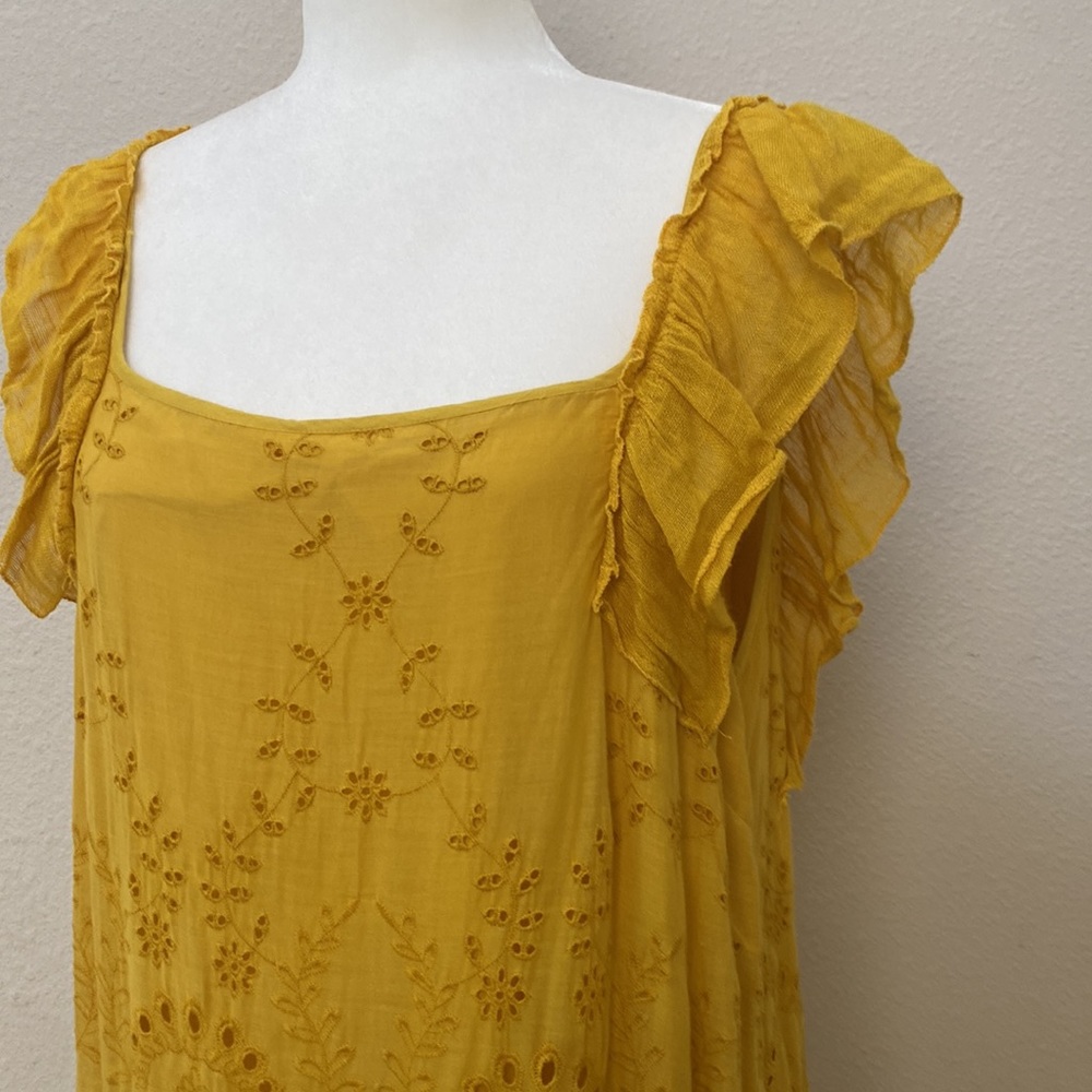 Anthropologie Payal Jain Fallon Dress yellow - Picture 9 of 11